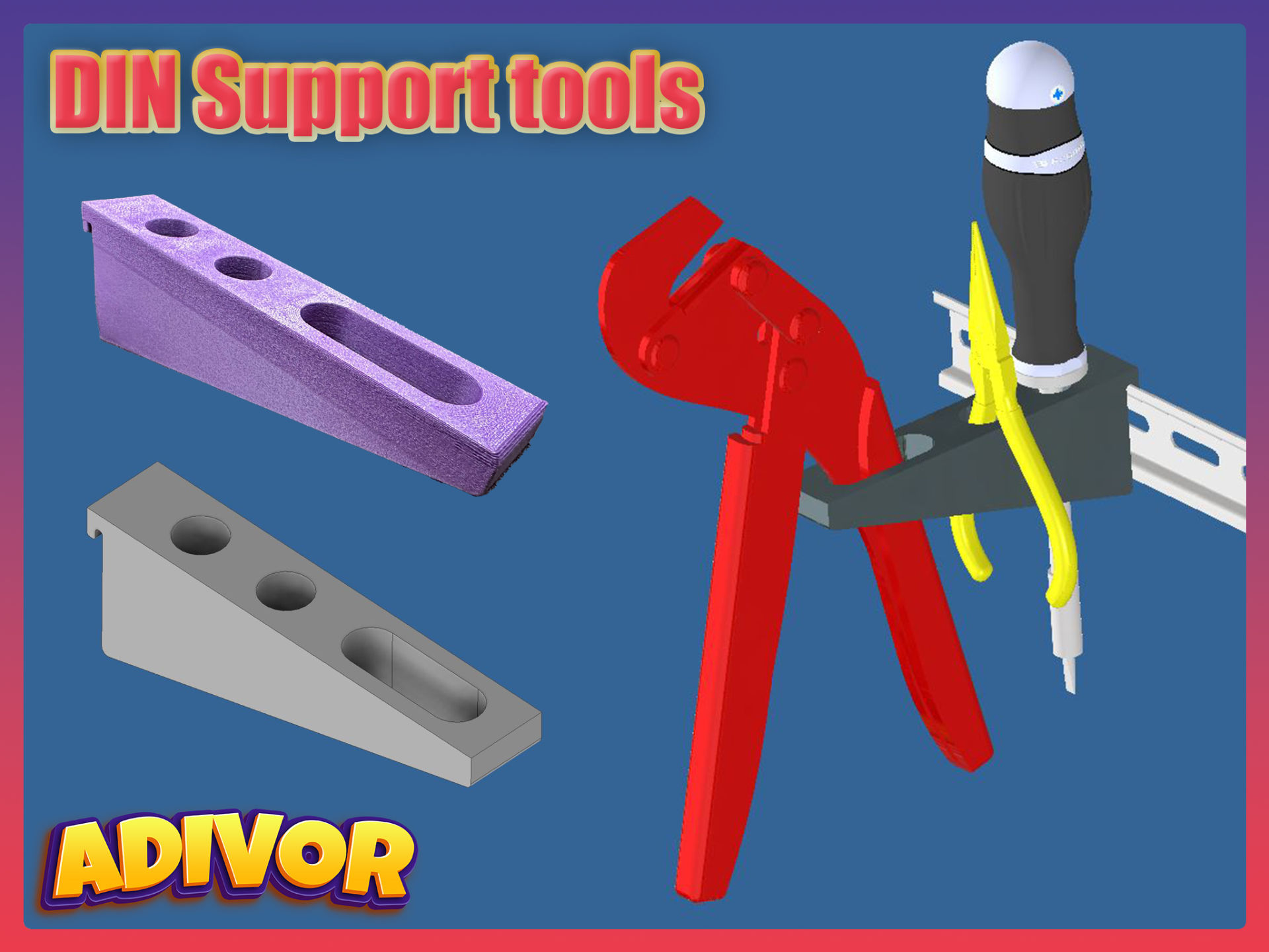 Rail Din support Tools