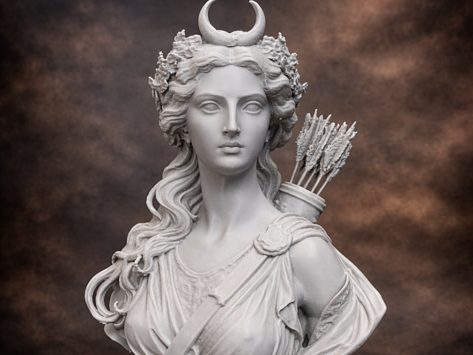 Young Artemis – Classical Bust (Diana Reimagined)