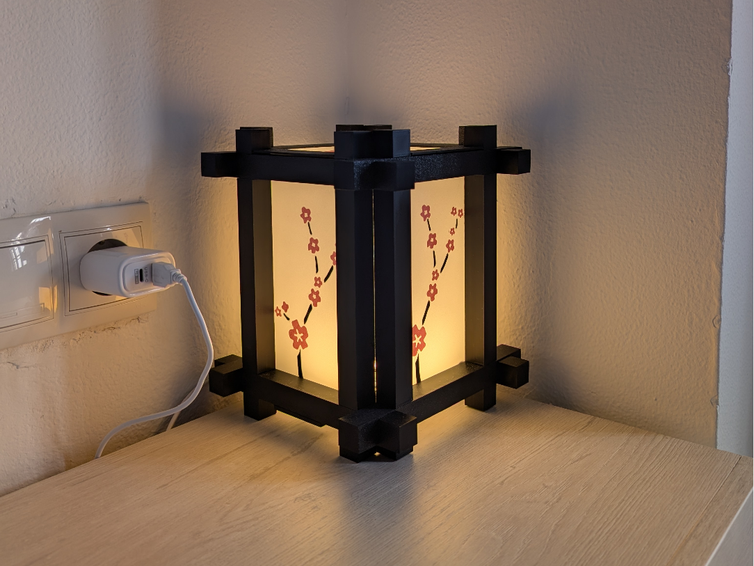 shoji lamp customizable