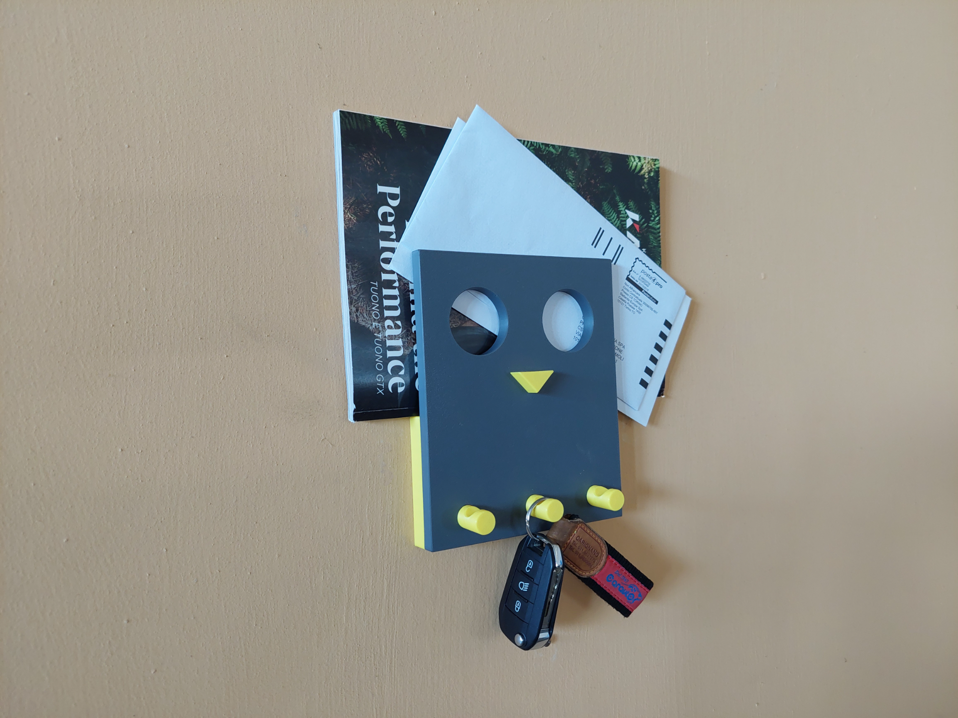 own wall mounted mail key holder
