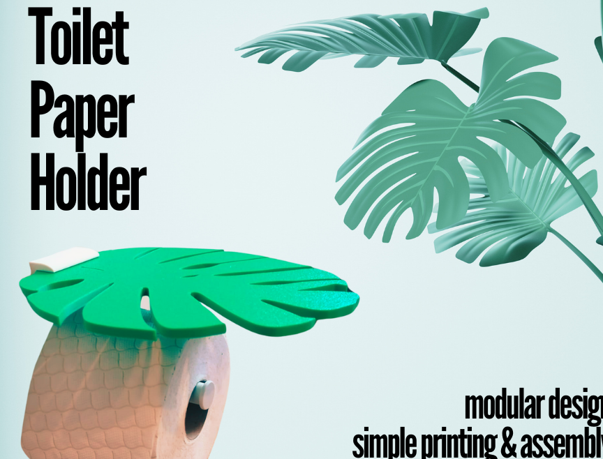 Toilet Paper holder with shelf