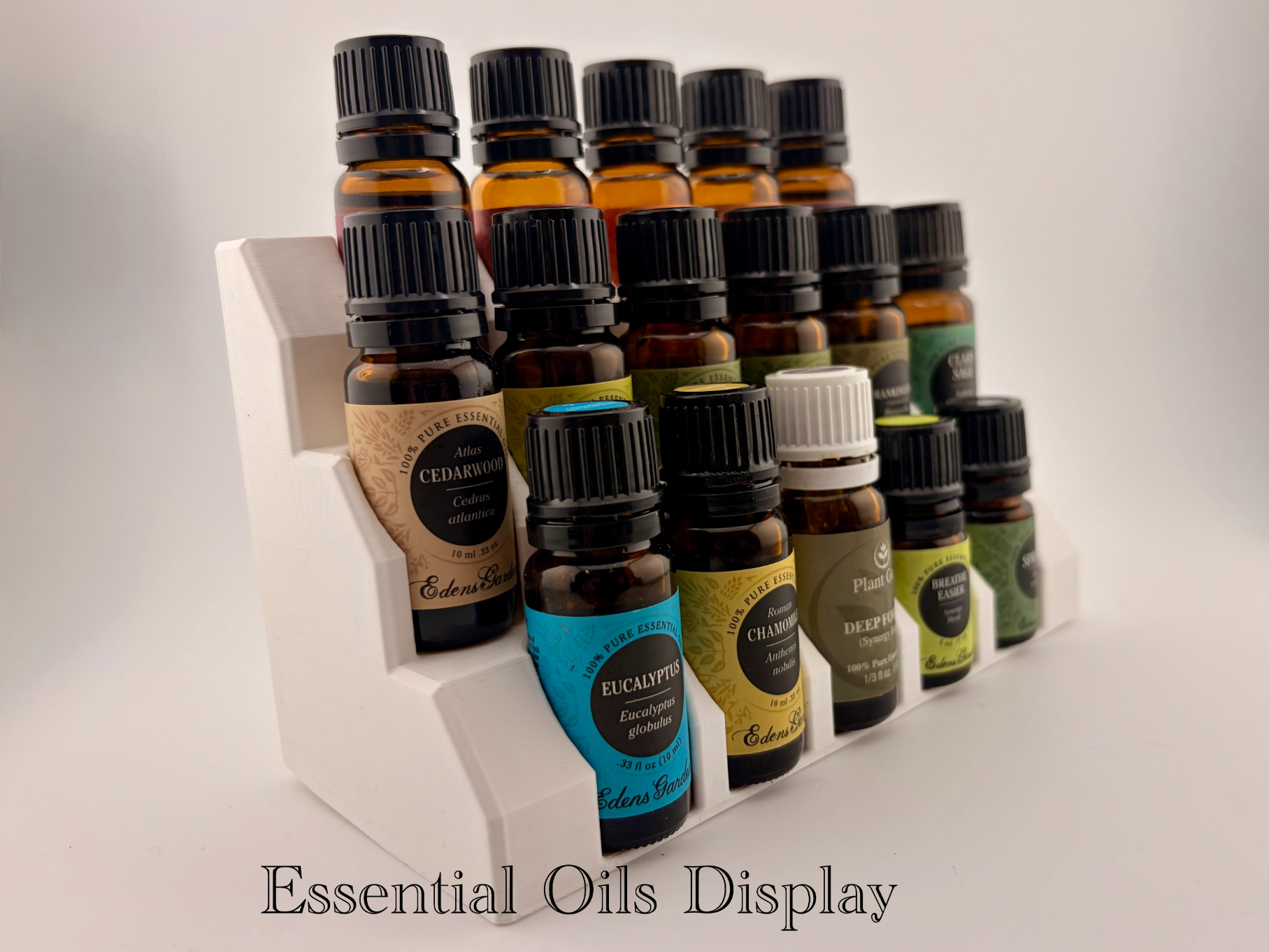 Essential Oil display organizer - tiered shelf