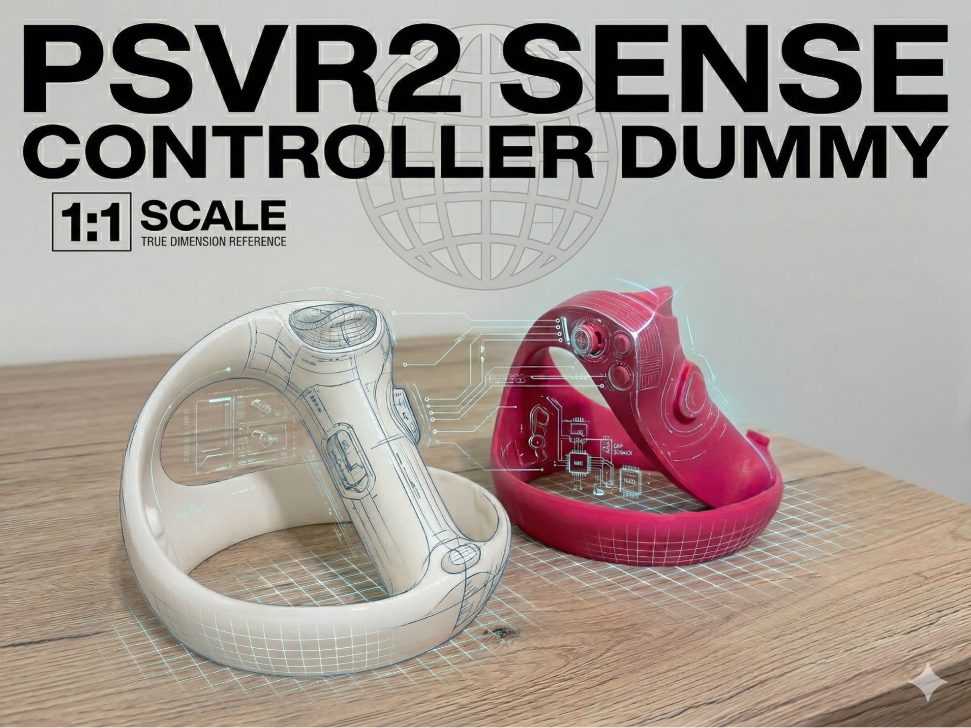 PSVR2 Sense Controller Dummy (1:1 Scale)