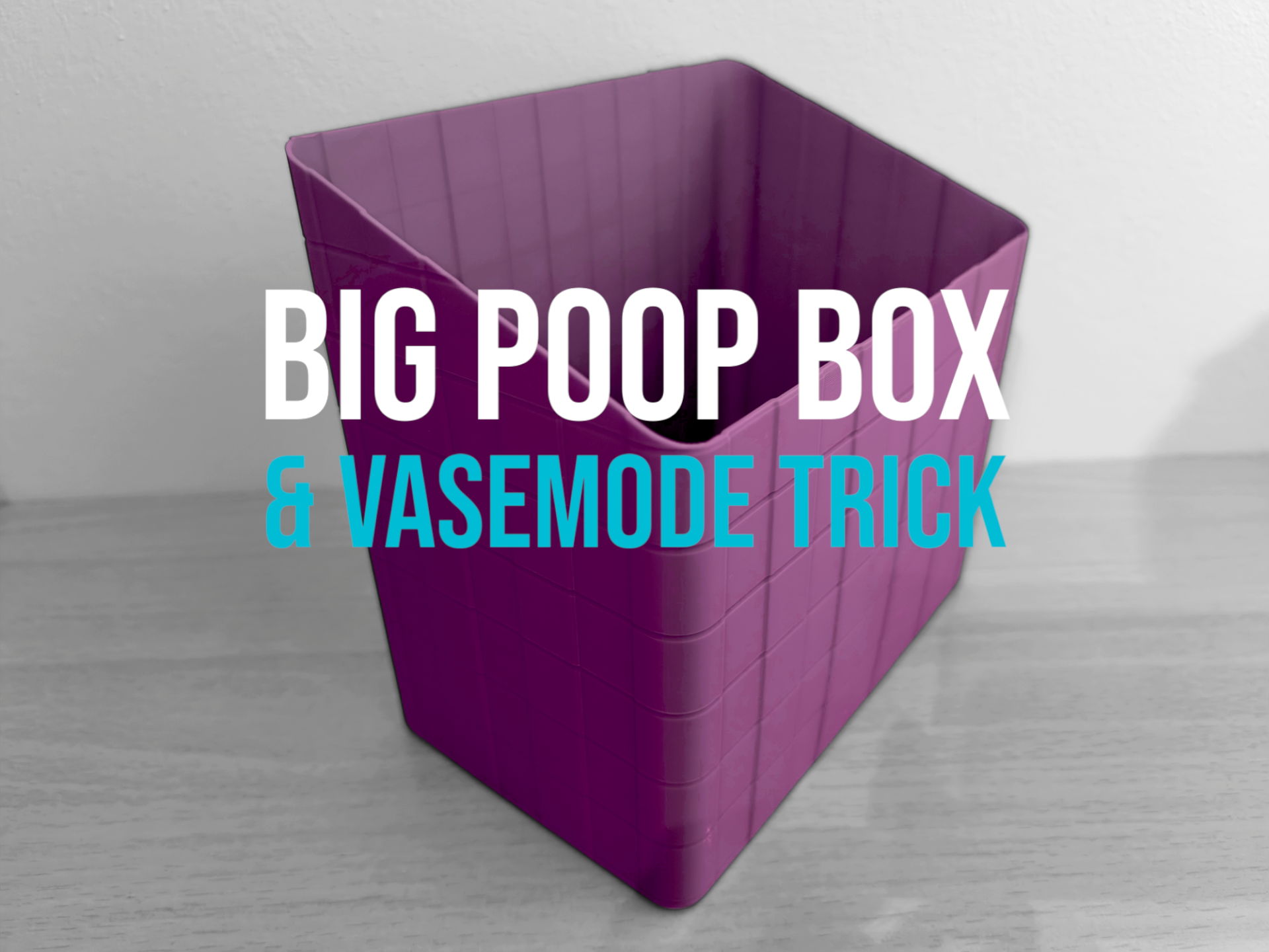 Poop Chute Box and Trick to slant top in Vasemode