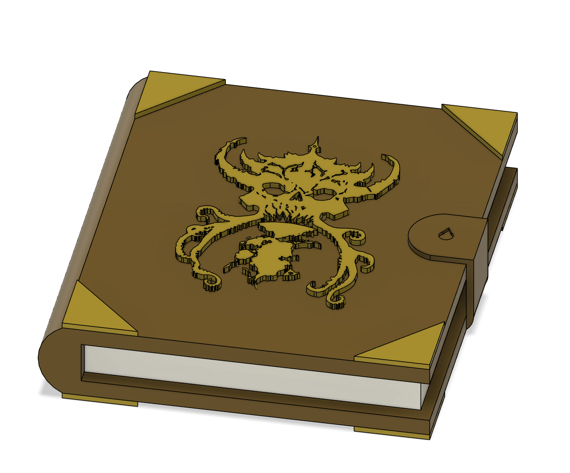 1:12 Scale Spell Book for Action figures (Mythic Legions Cabal Logo)