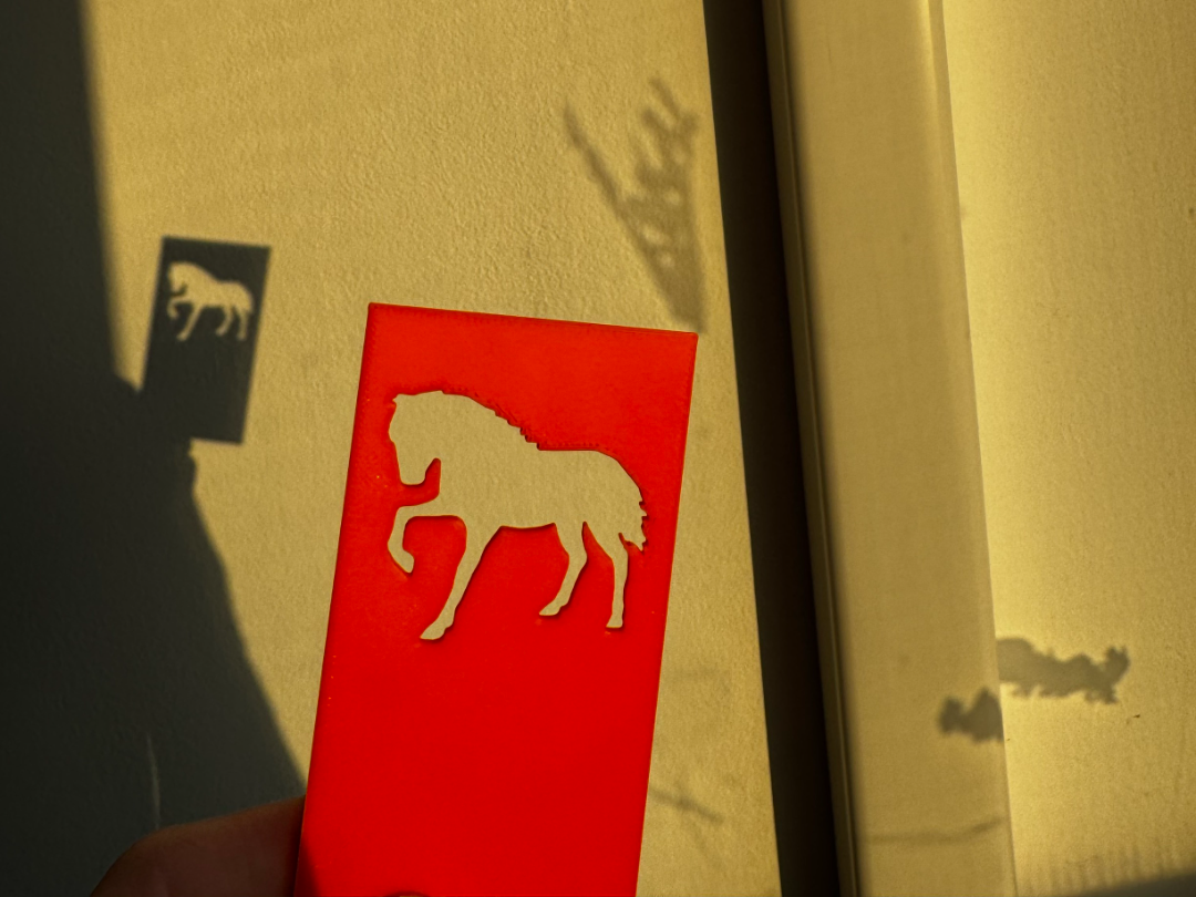 Shadow card - horse
