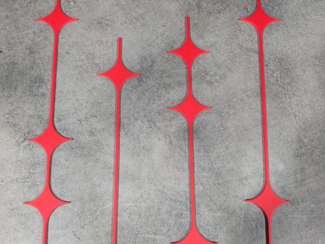 Retro mid century decor Star Strands