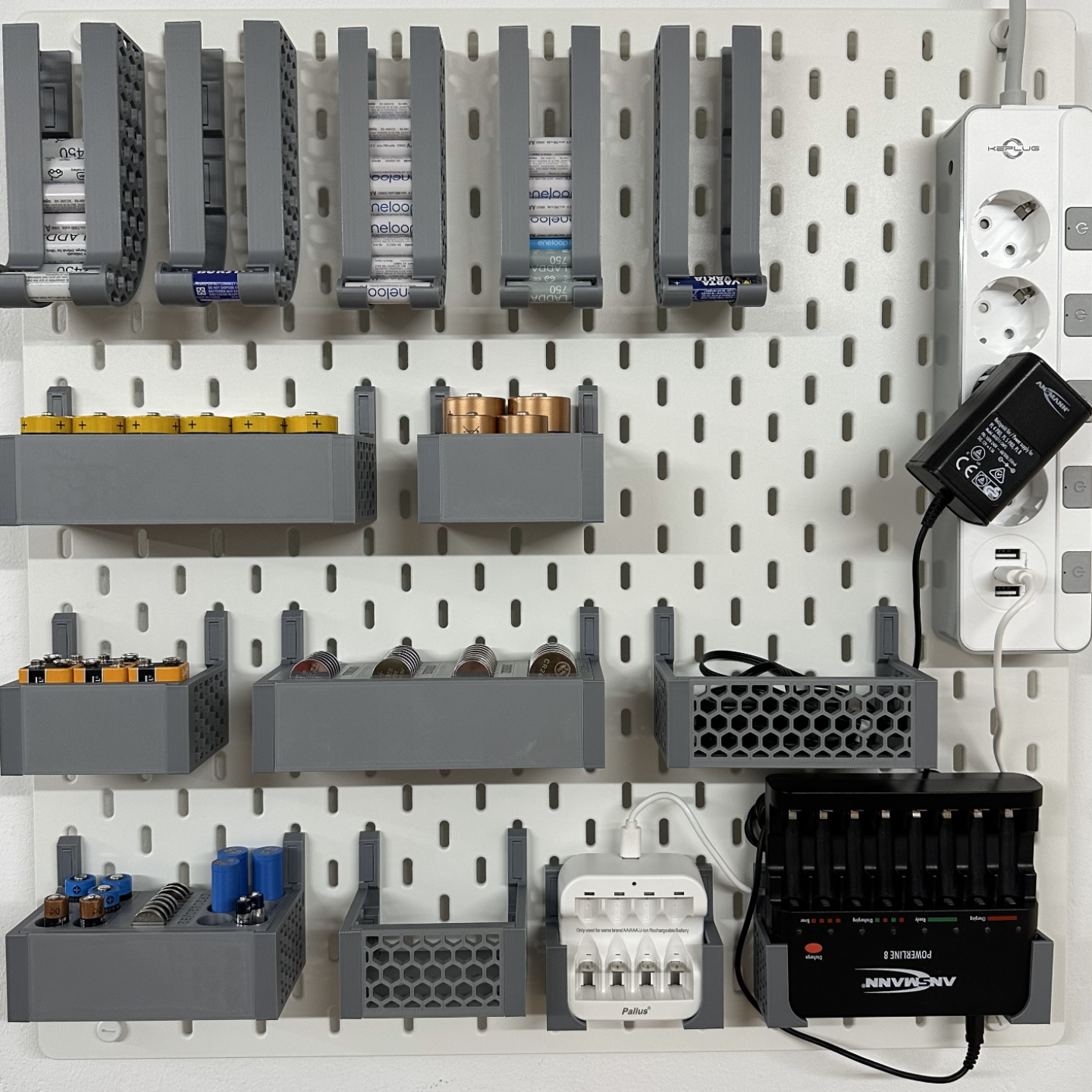 Ikea Skadis Universal Battery Holder