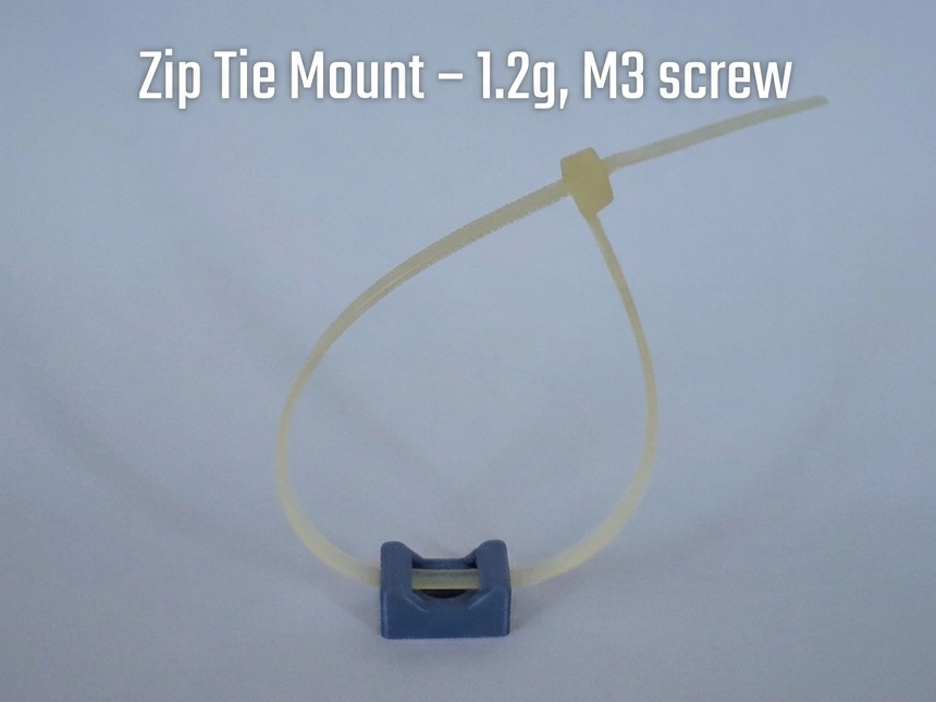 Zip Tie Mount – 1.2g, M3 screw