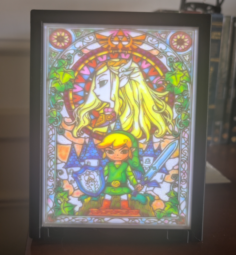 Zelda vitrail lithophane cymk