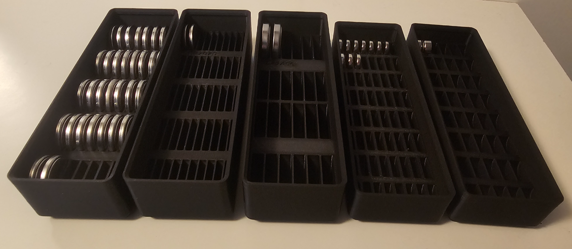 Gridfinity 3x1 bins Coin cell button batteries