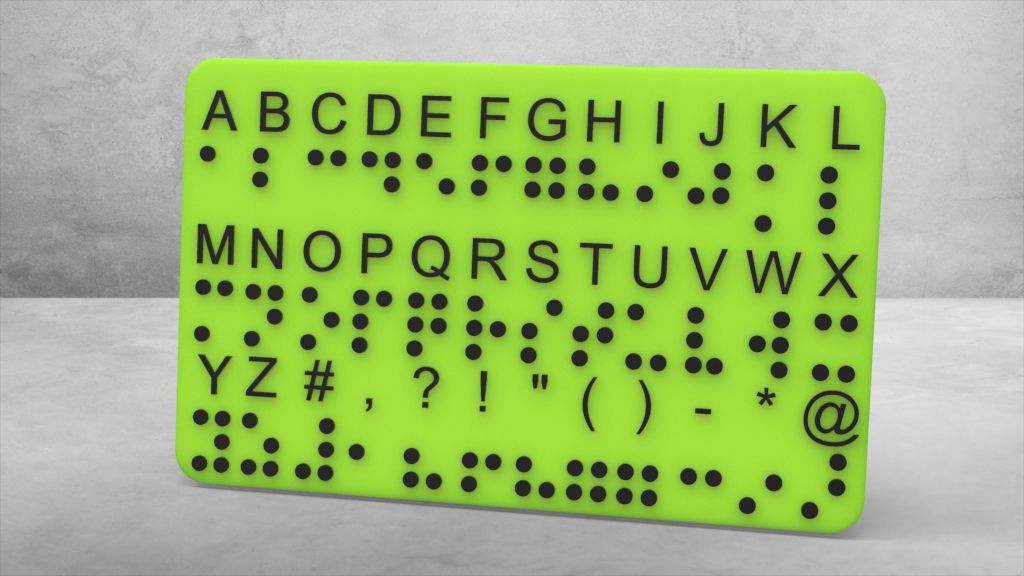 Braille Translation Card