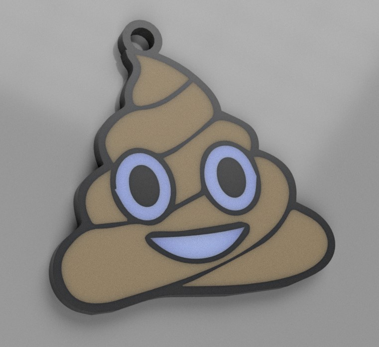 Keychain Emoji Theme - Poop