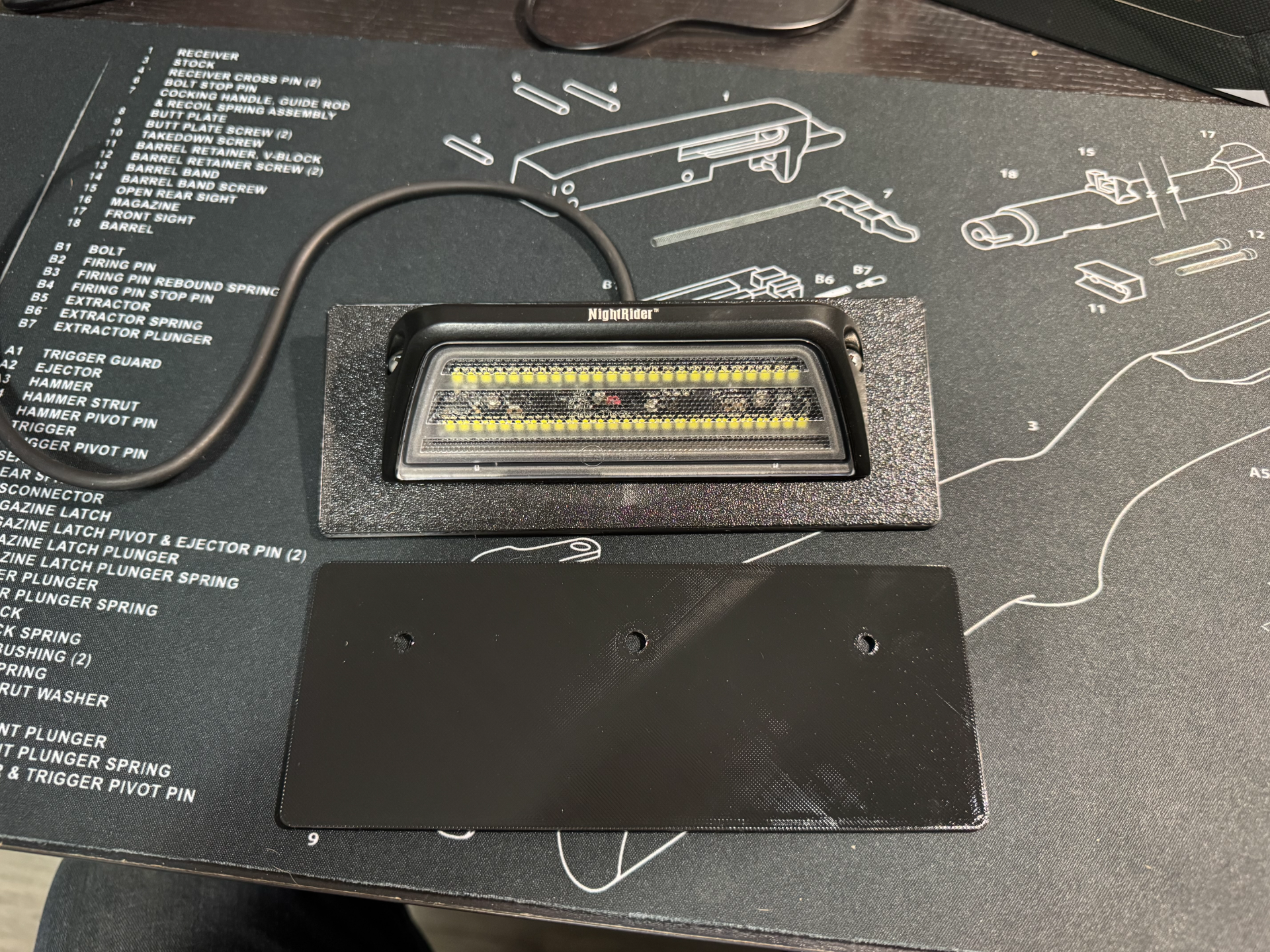 Trailer Light Mounting Plate