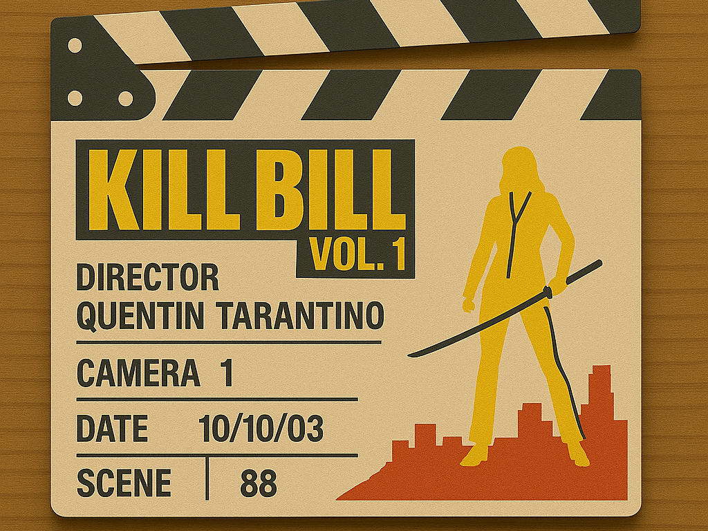 Kill Bill Movie Clapboard