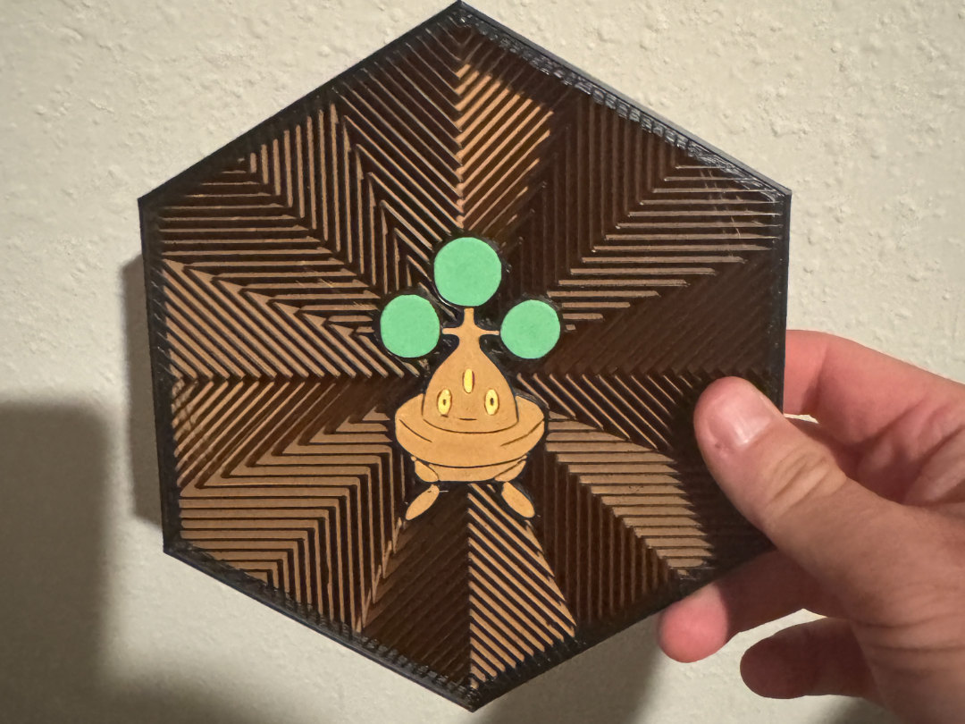 #438 Bonsly Hex Wall Art