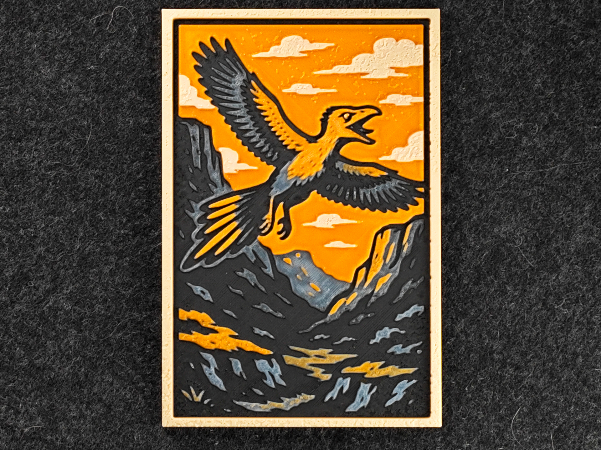 Archaeopteryx flying