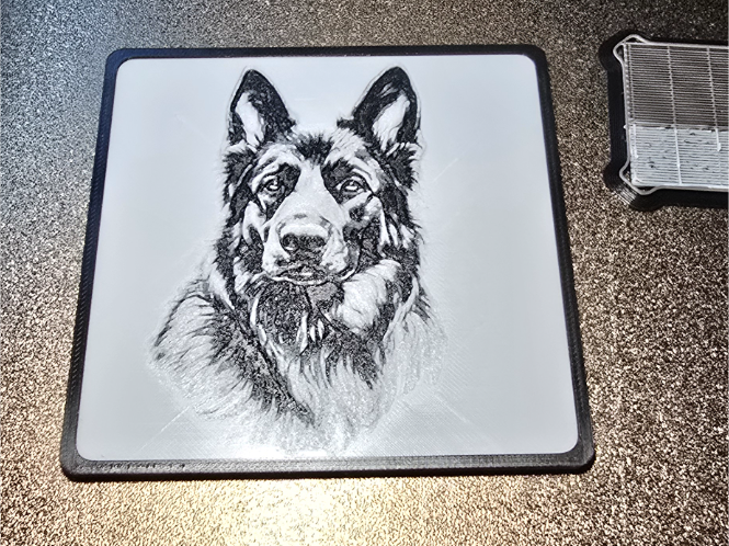 German Shepherd coasters hueforg