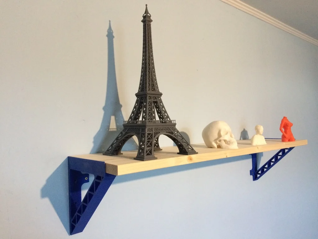 Truss form shelf bracket