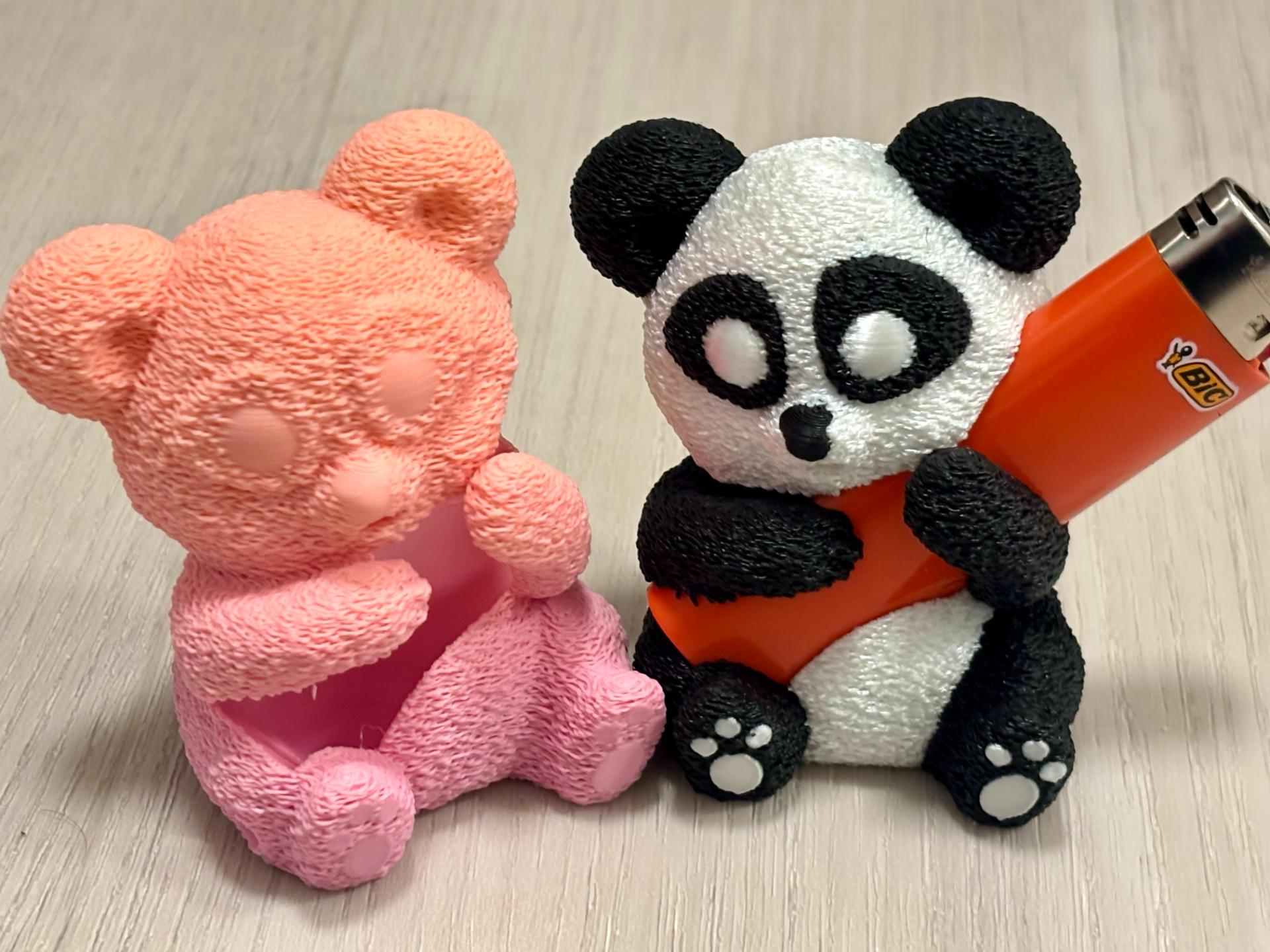Panda Bic lighter sleeve