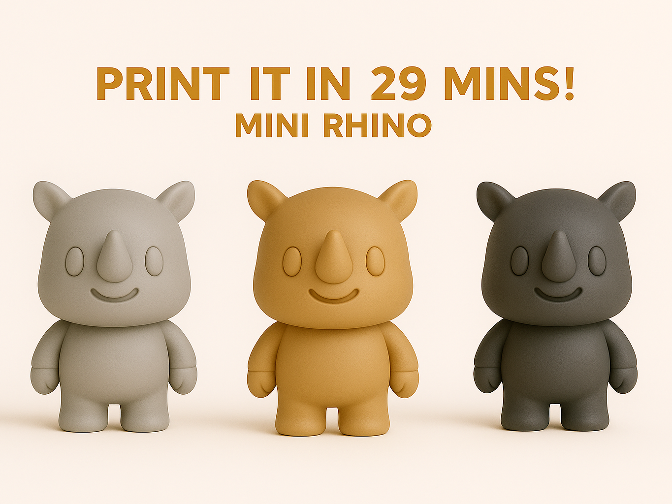 Mini Rhino – The Tiny Rhino Figurine