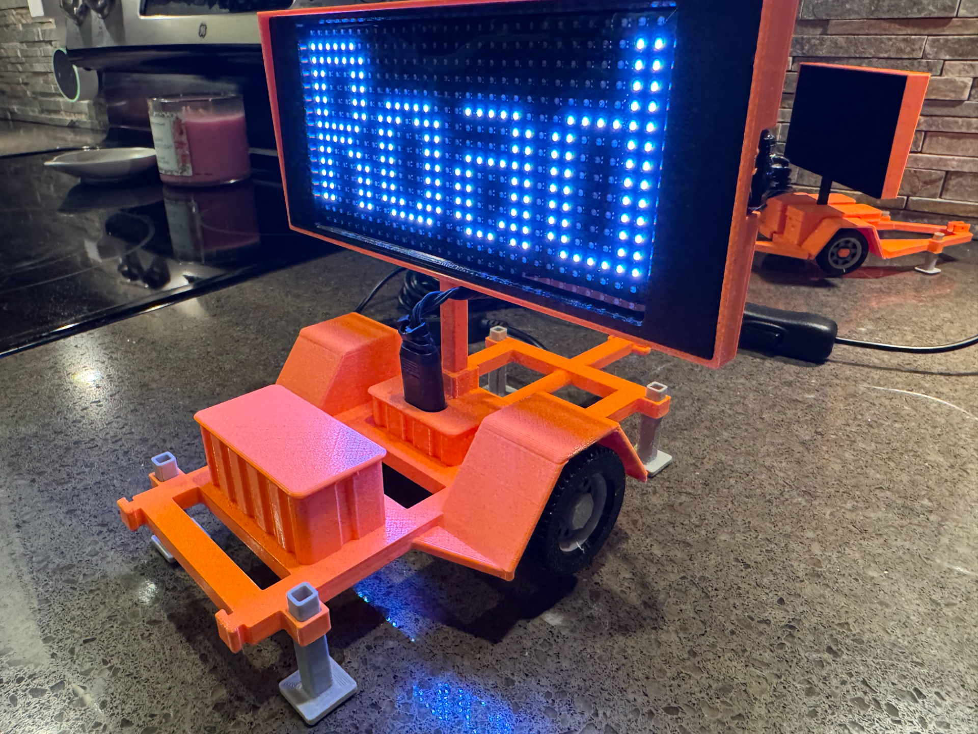 Traffic Sign (Real LED) Trailer (Mobile VMS Board)