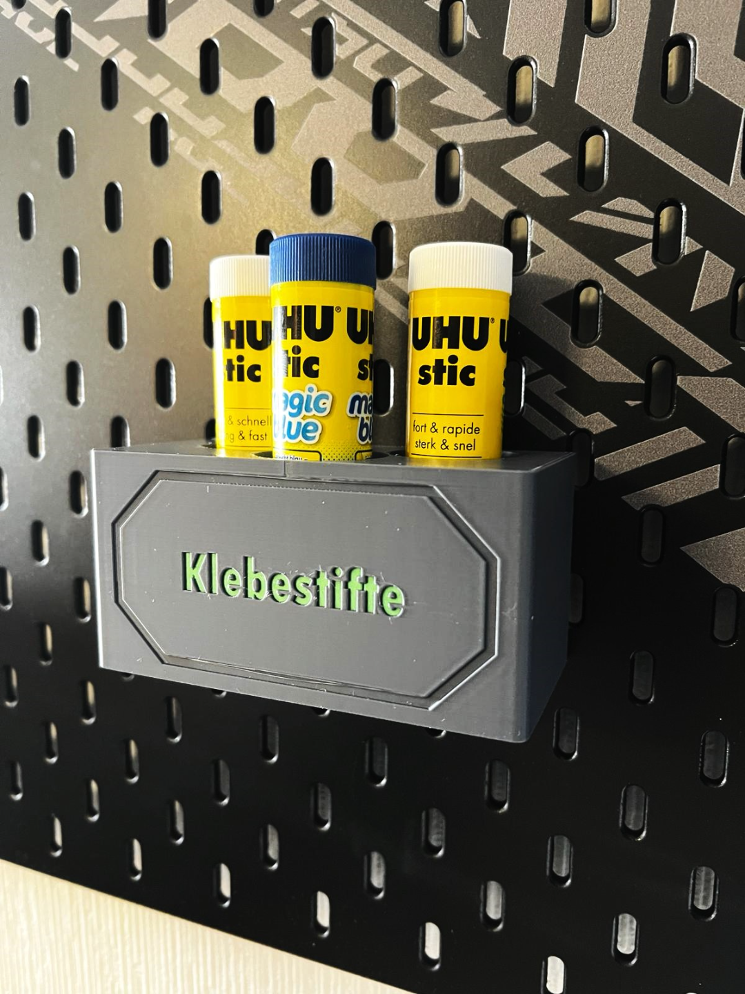 Glue stick holder_IKEA UPPSPEL / SKADIS