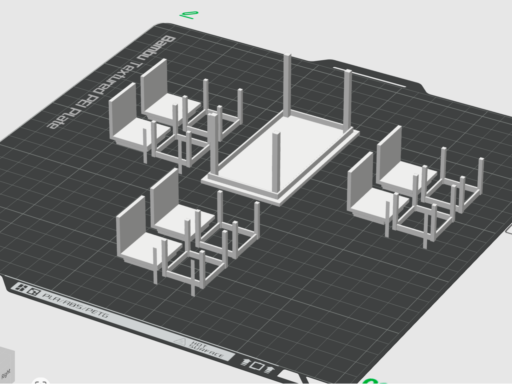 Table with 6 Chairs, M=1/20