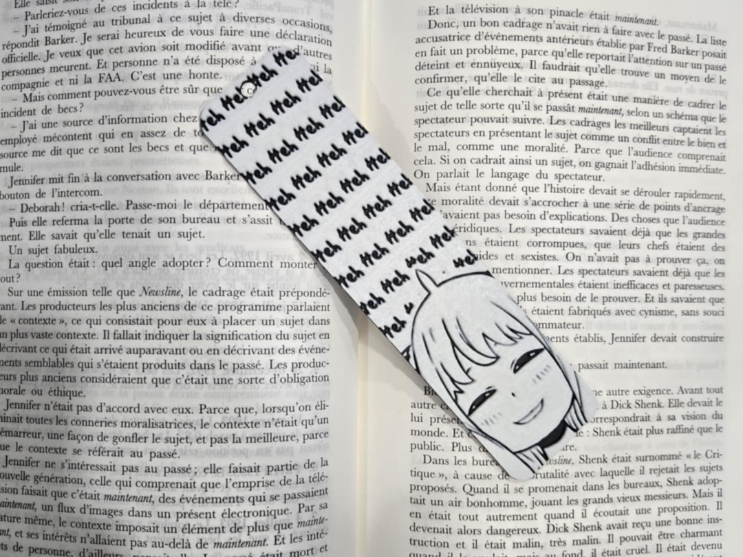 Bookmark Anya Spy family  only Black & White