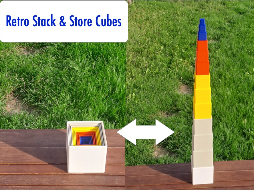 Retro Stack & Store Cubes