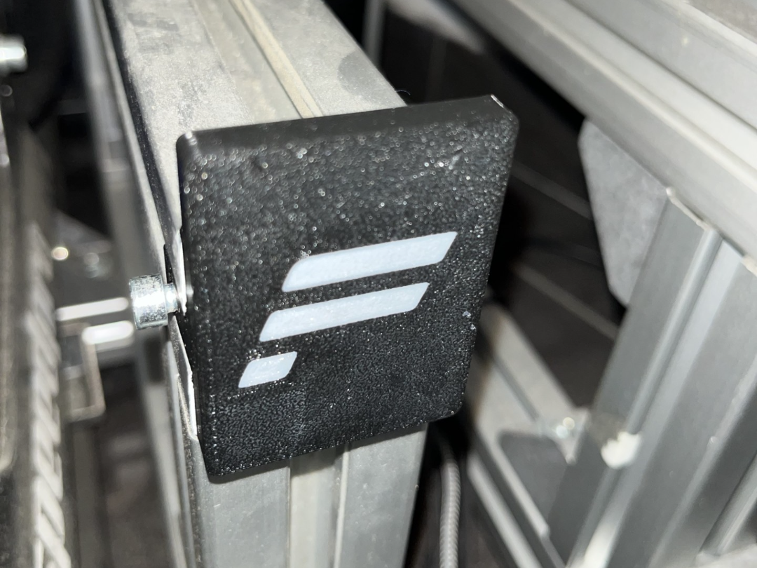 DOUBLE CAP MODEL FOR 45X45 PROFILE W/ FANATEC LOGO
