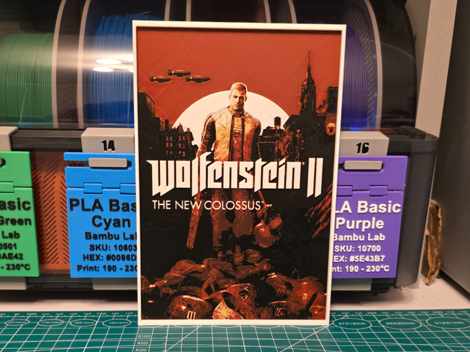 Wolfenstein II: The New Colossus Poster - Hueforge