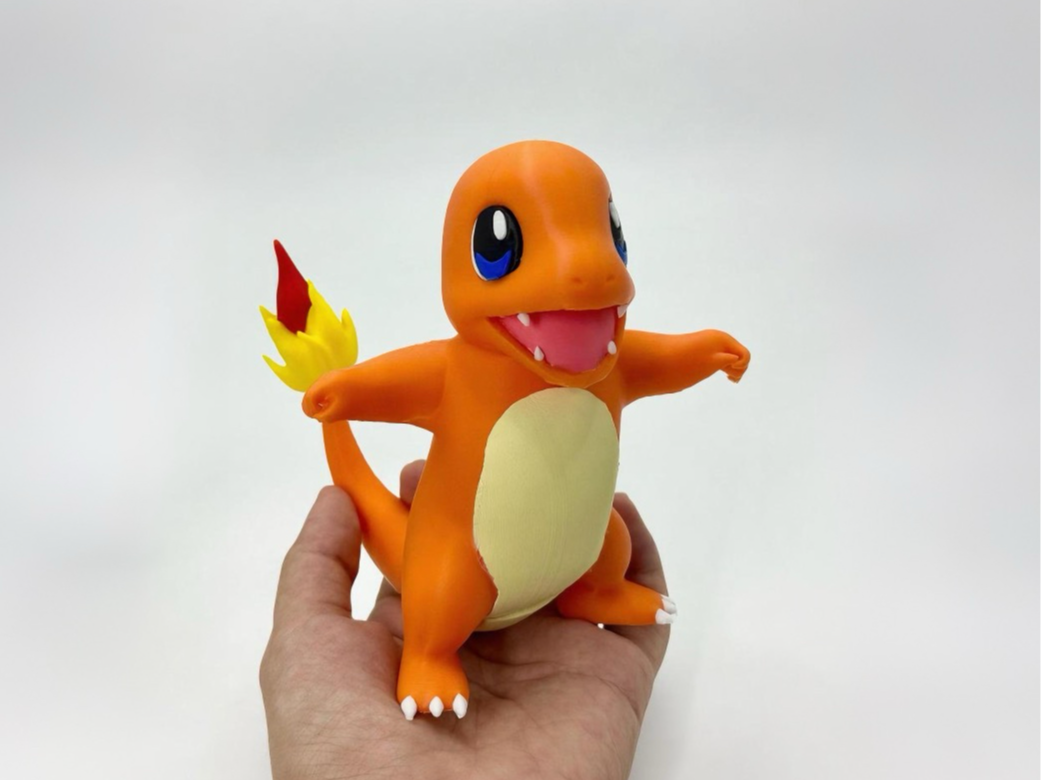 宝可梦图鉴004小火龙Charmander	 无须AMS组装版