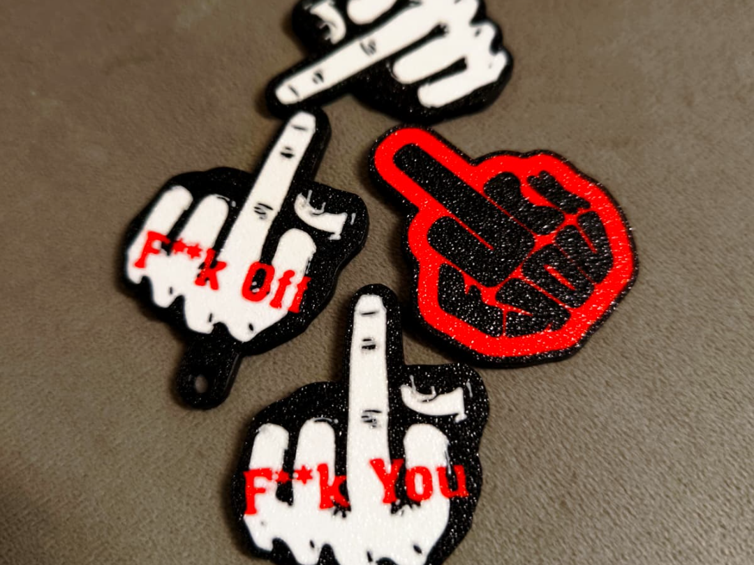 F*ck you / off magnets and keychains