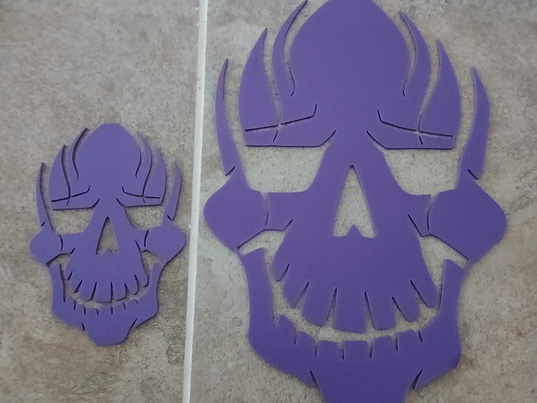 Halloween Skull Head Cut Out for stencils or decor