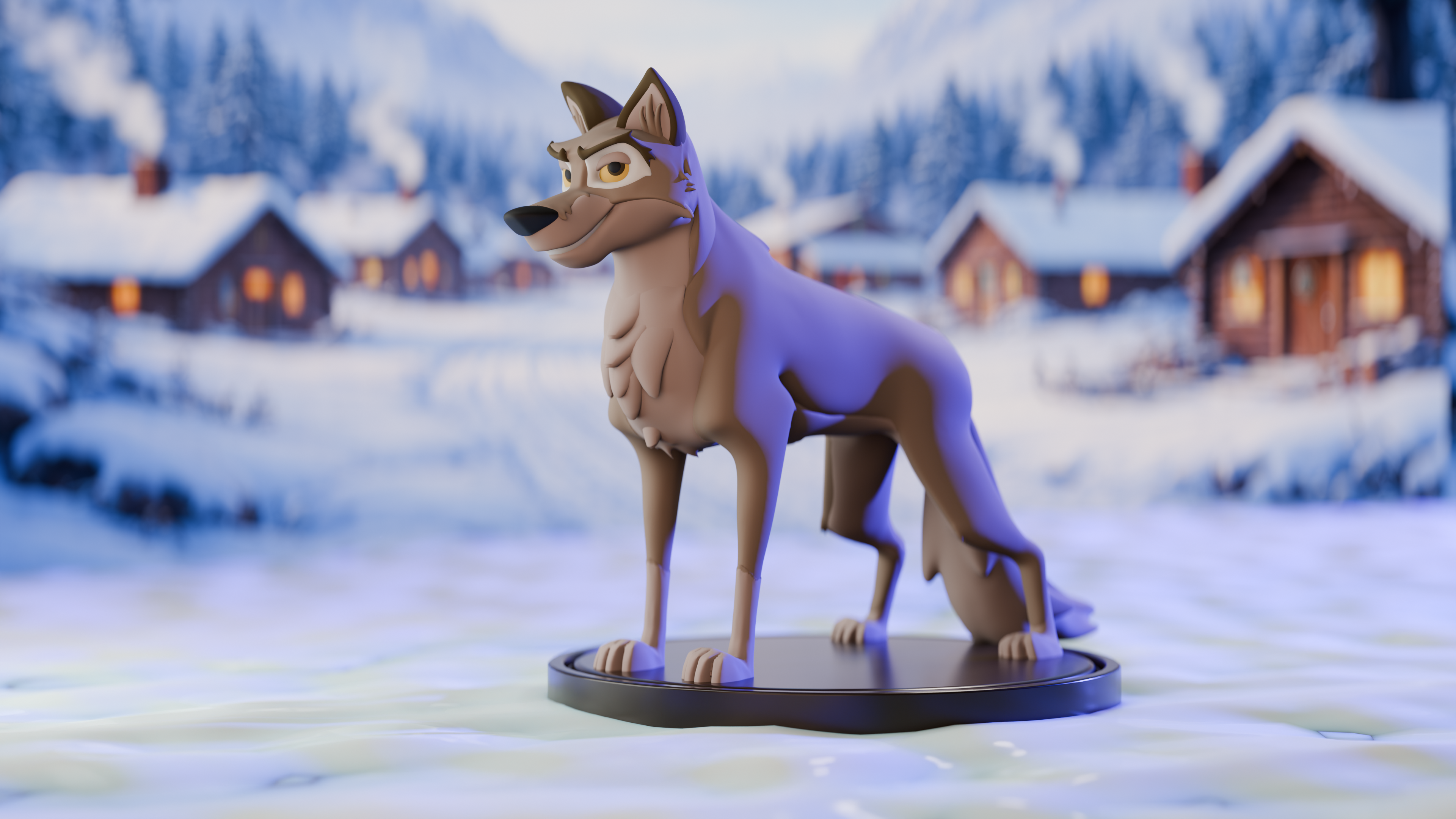 Balto Dog Figurine – Collectible Character Art