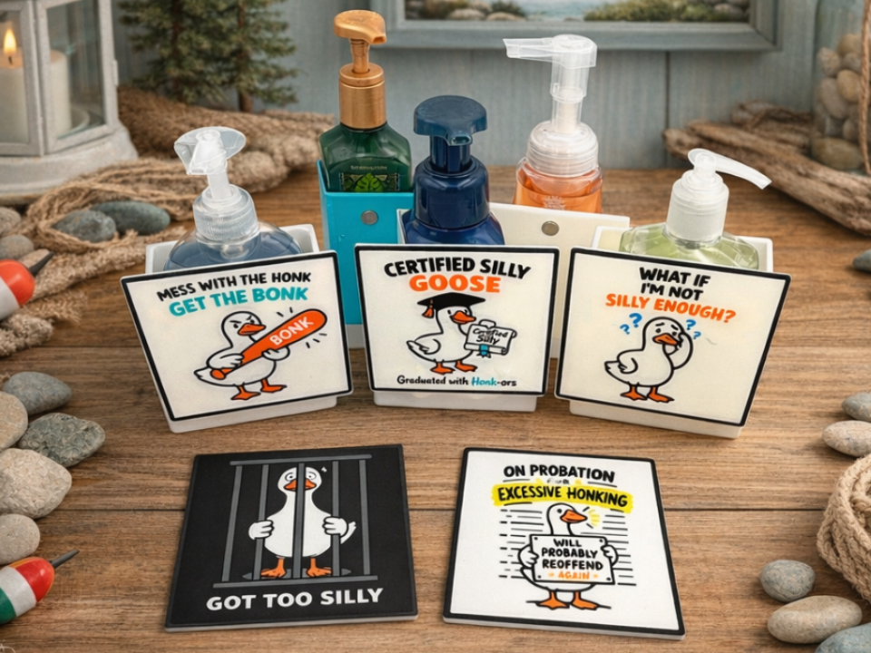 Silly Goose Magnets - Dispenser Faces