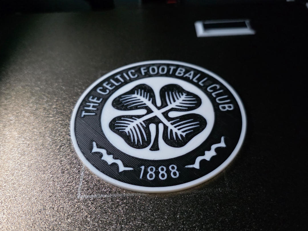 Celtic FC Black and White Coaster