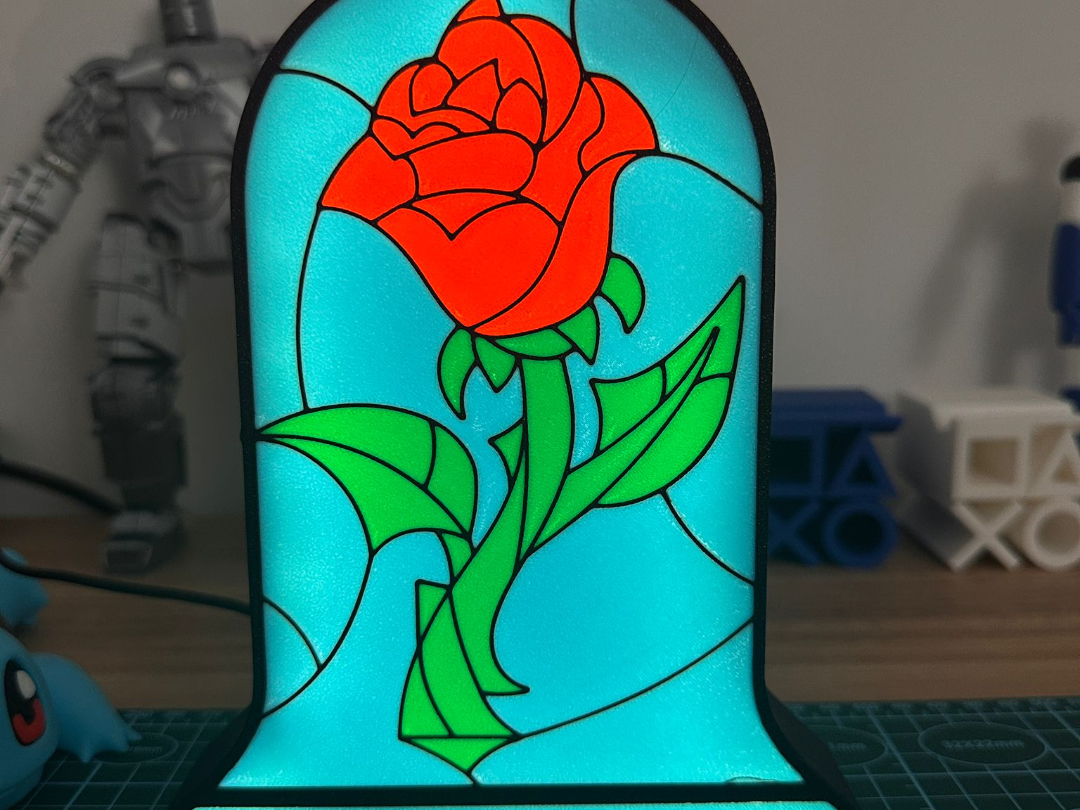 Lightbox Rosa - La Bella y la Bestia