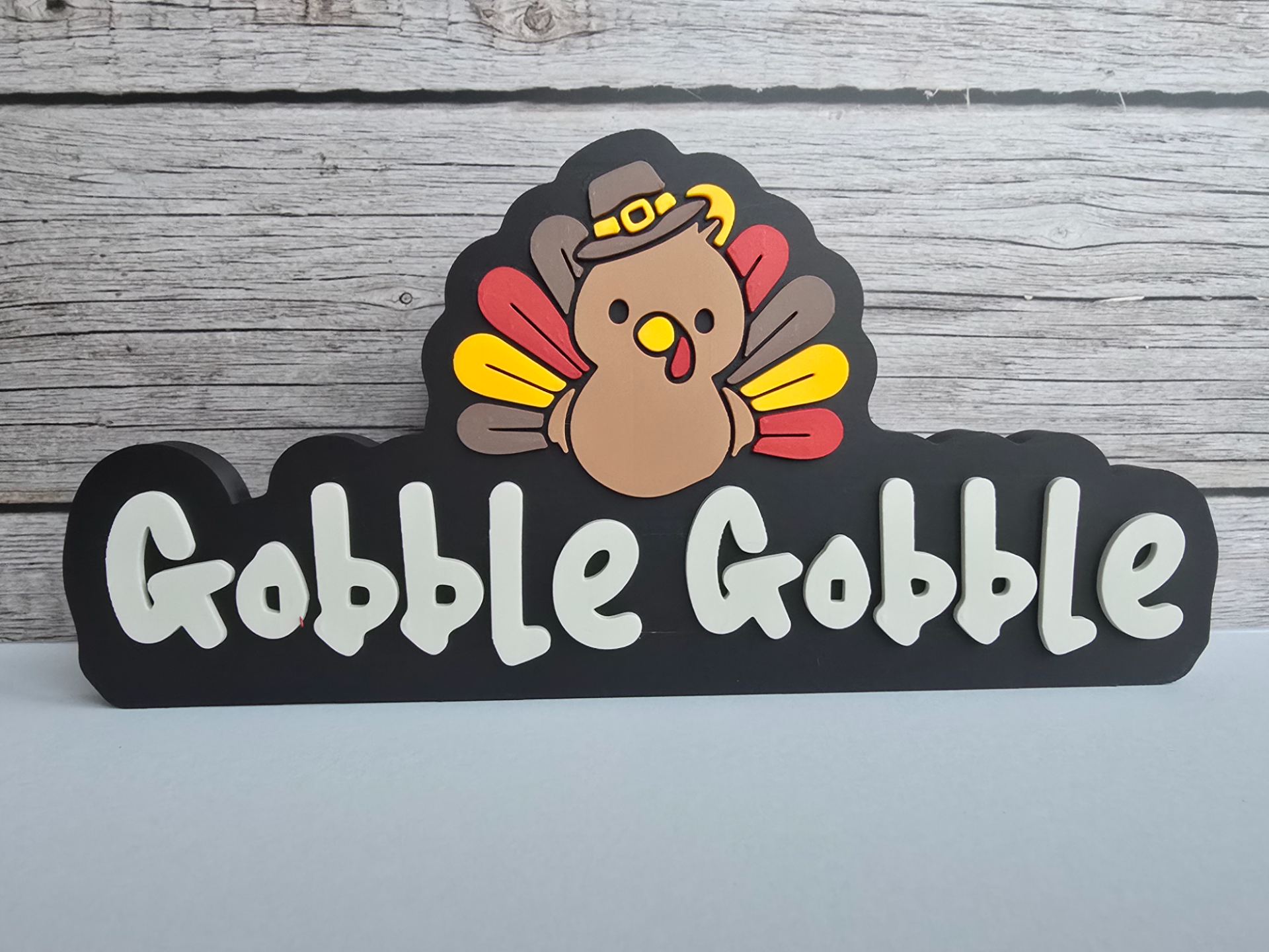 Gobble Gobble Thanksgiving Sign