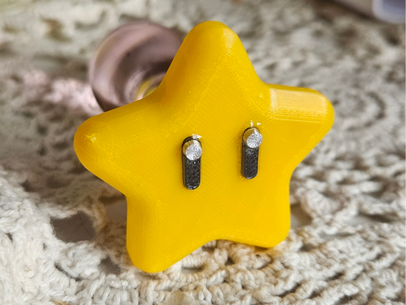 Smooth Mario Star Butt Plug Topper