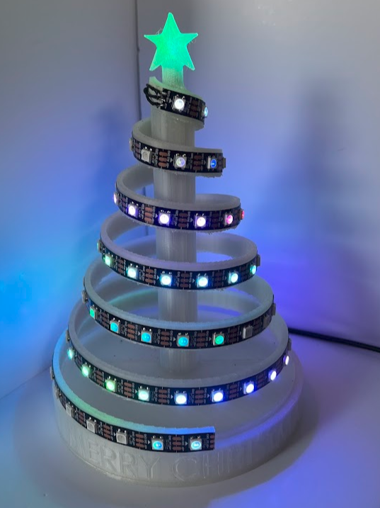 Xmas Tree - Spiral Ribbon LED Christmas Tree