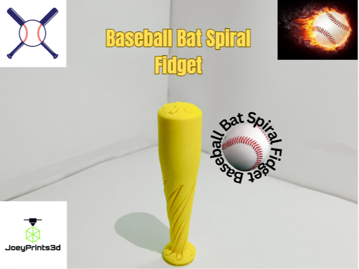 Baseball Bat Spiral Fidget