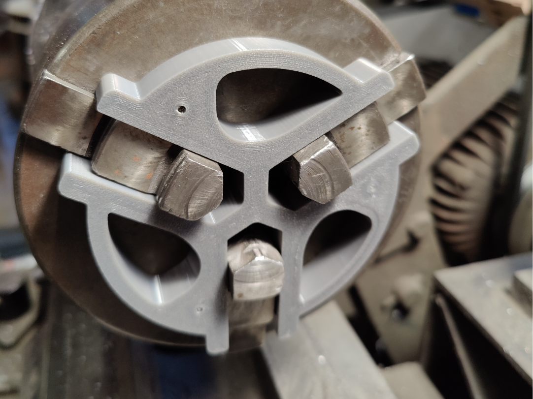 Lathe spacer, spider for 130mm chuck