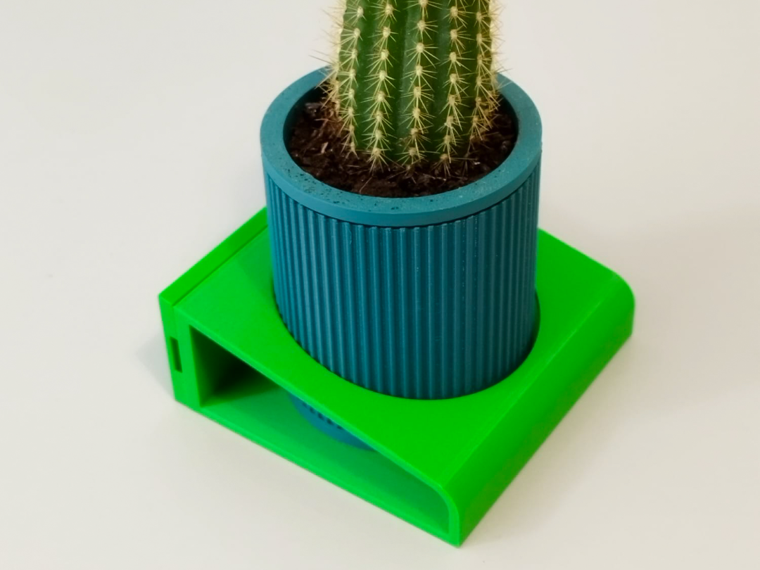 Soporte de pared para minimacetas redondas