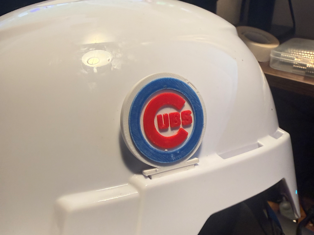 Cubs helmet clip