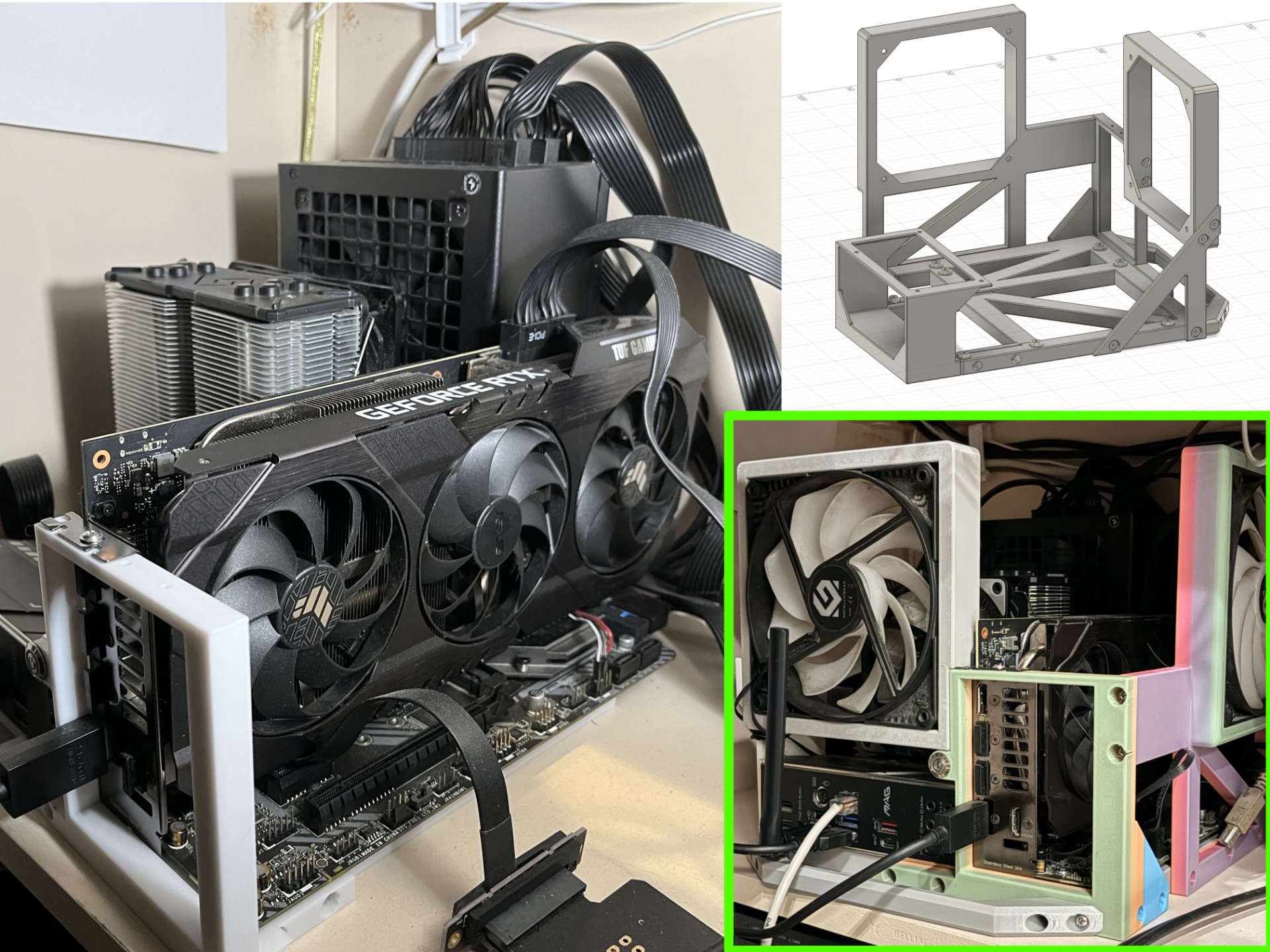 open computer case computer stand