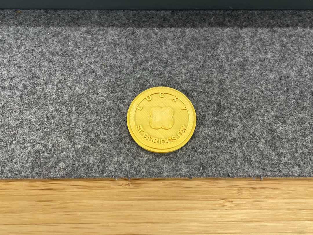 Lucky St. Patrick’s Day Gold Coin