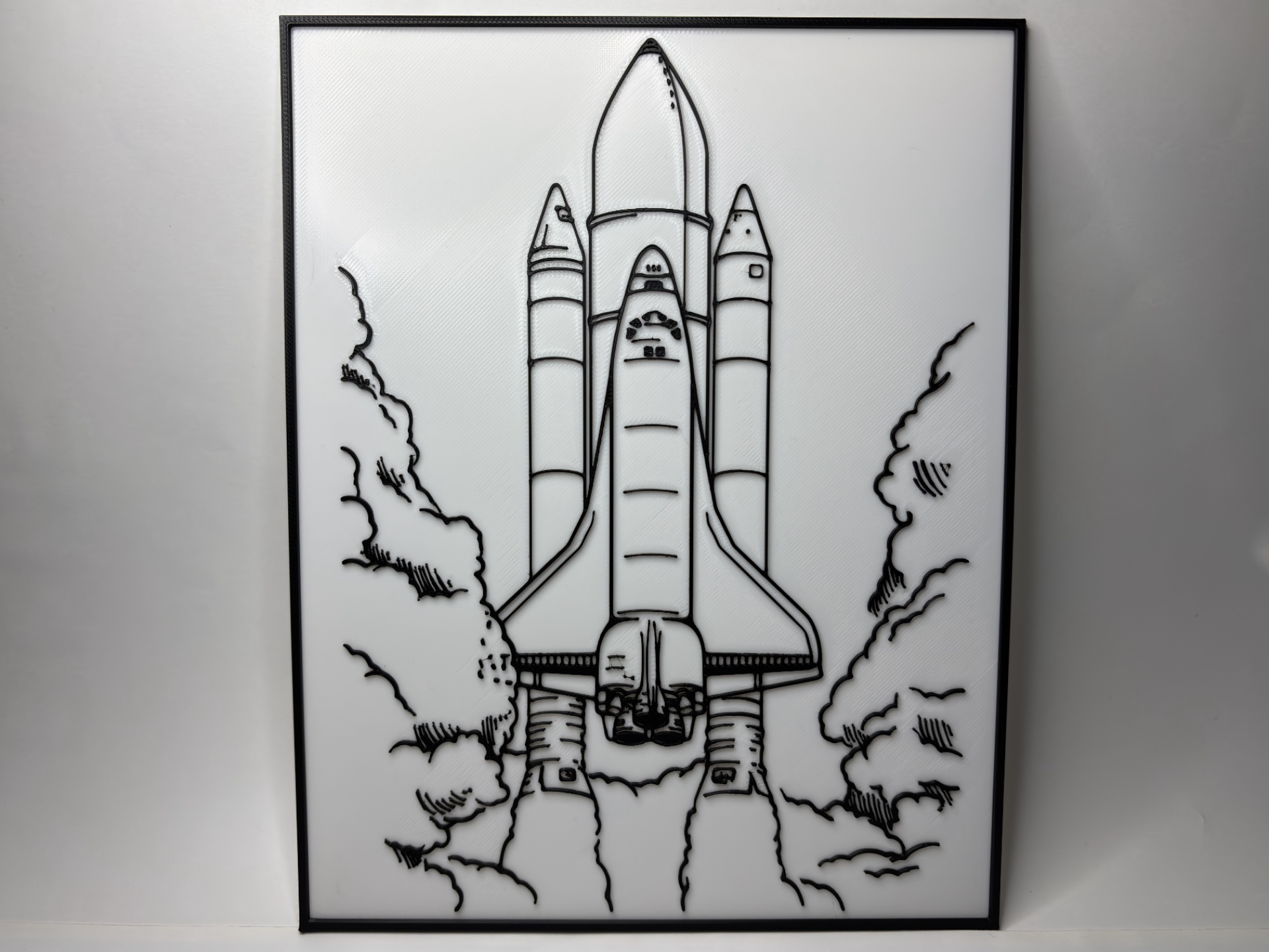 Space Shuttle Launch - Blueprint - Poster