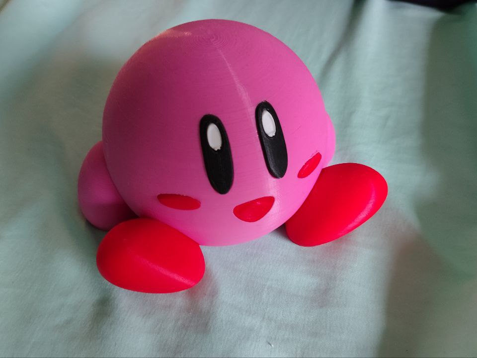 Sitting Kirby Multimaterial and Multipart